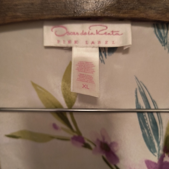 Oscar de la Renta pink label xl kimono style bathrobe - Picture 8 of 10